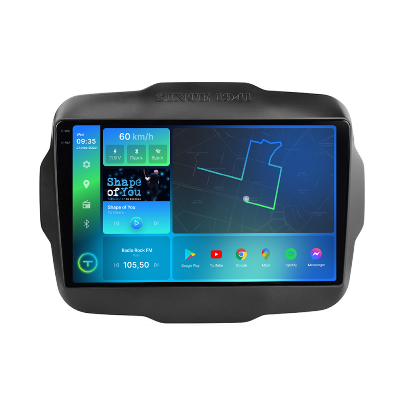 Штатна магнітола Torssen 2K Jeep Renegade 15-19 FL9 4+64Gb 4G Carplay DSP