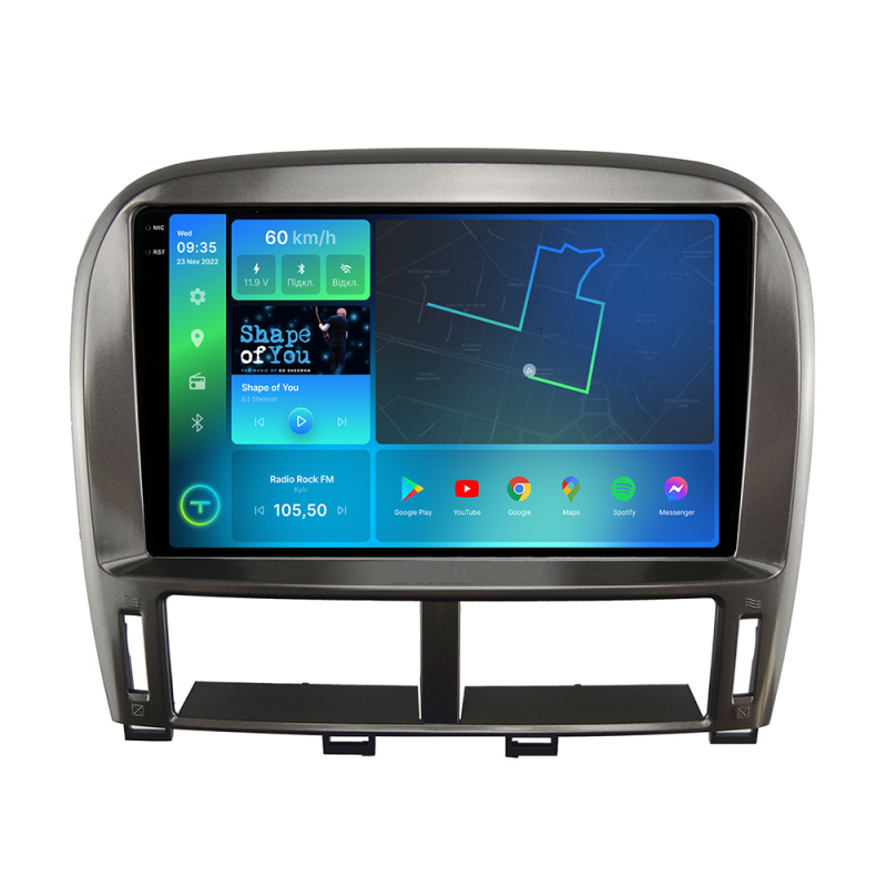 Штатна магнітола Torssen 2K Lexus LS 01-06 FL9 4+64Gb 4G Carplay DSP