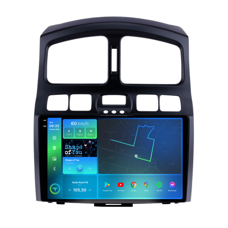 Штатна магнітола Torssen 2K DTS Hyundai Santa Fe 00-12 / Jac S1 07-13 F9432 4G Carplay DSP