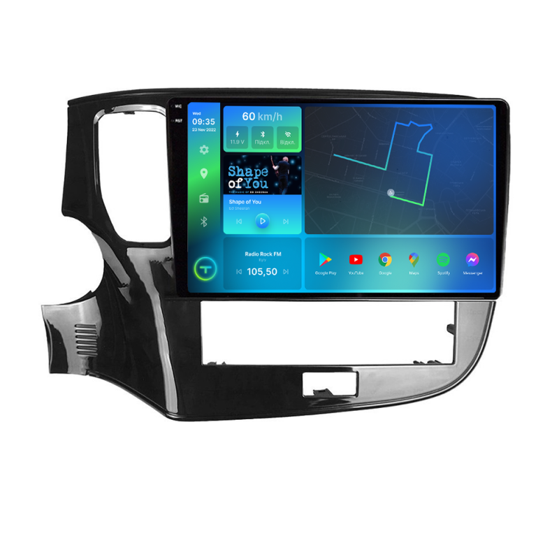 Штатна магнітола Torssen 2K DTS Mitsubishi Outlander Rockford 20+ F10432 4G Carplay DSP