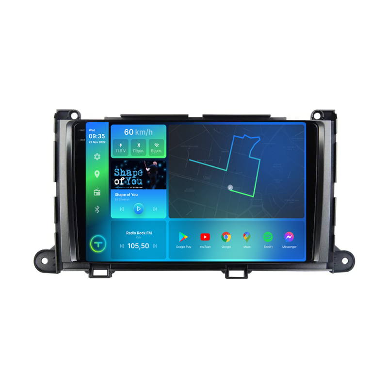 Штатна магнітола Torssen 2K DTS Toyota Sienna 09-14 F9432 4G Carplay DSP