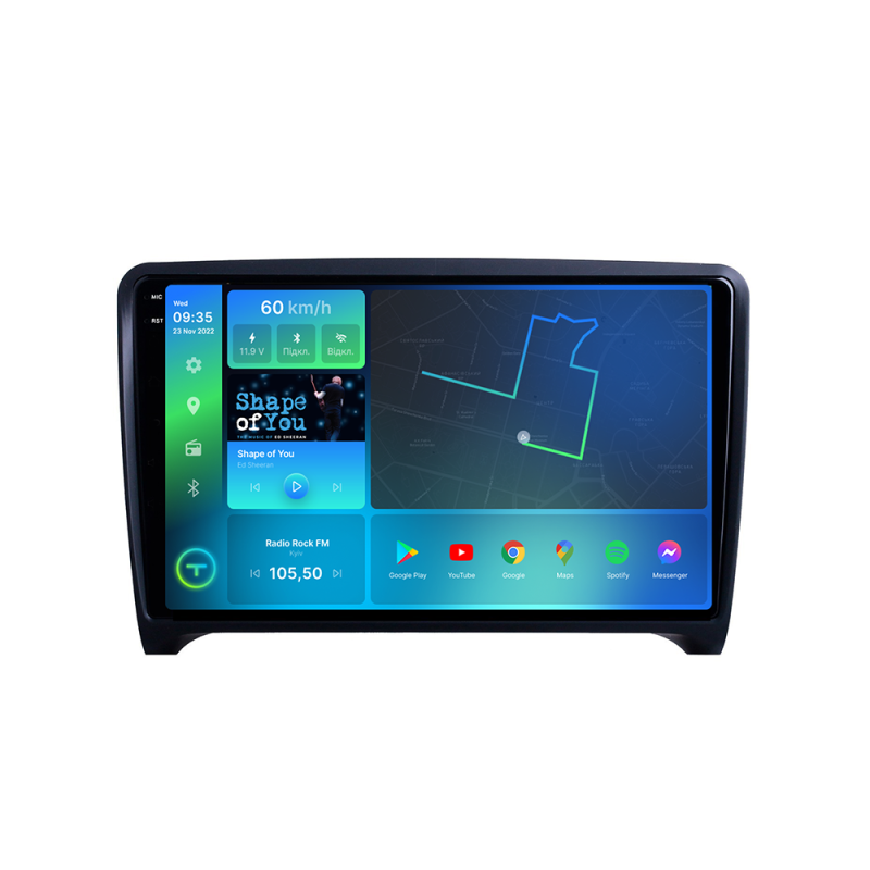 Штатна магнітола Torssen 2K Audi TT 06-14 FL9 4+64Gb 4G Carplay DSP