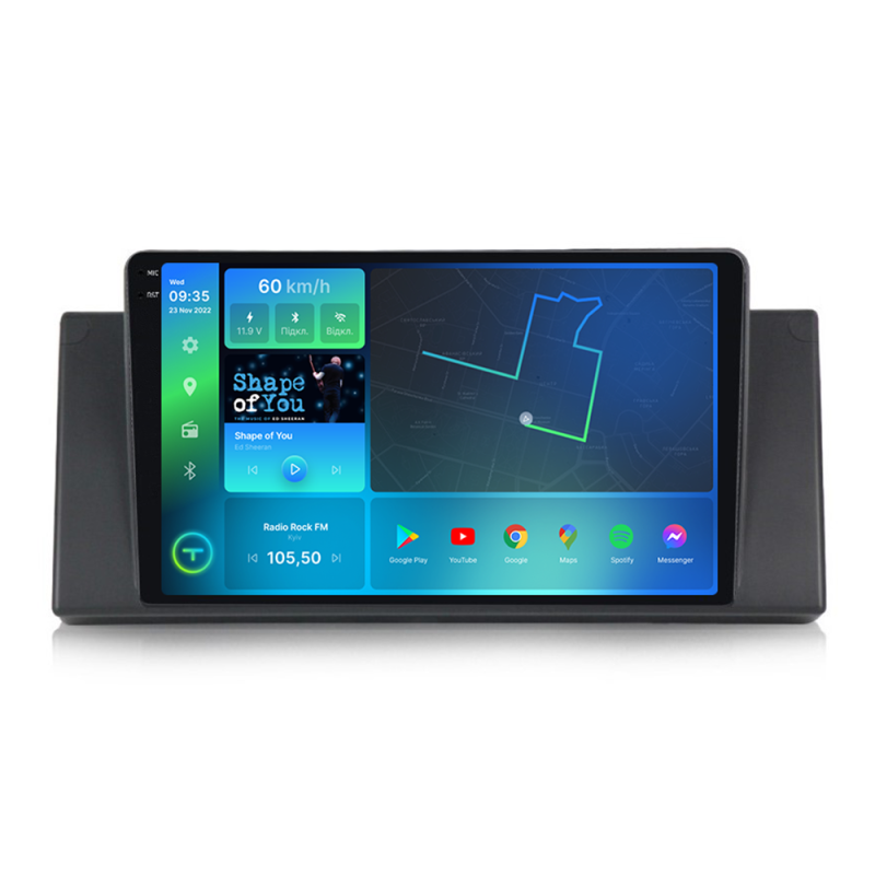 Штатна магнітола Torssen 2K BMW 5 e39 FL9 4+64Gb 4G Carplay DSP