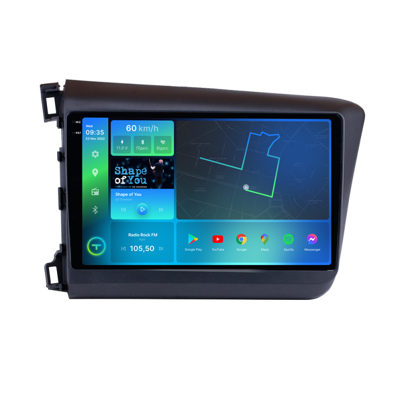 Штатна магнітола Torssen 2K Honda Civic 2012+  FL9 4+64Gb 4G Carplay DSP