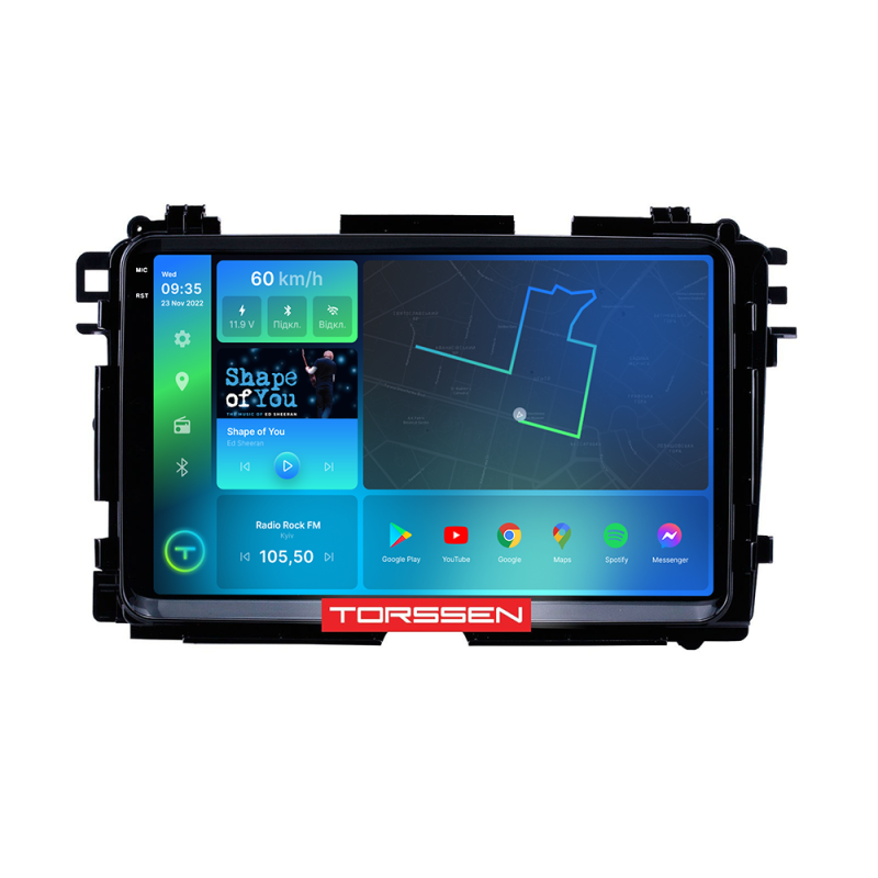 Штатна магнітола Torssen 2K Honda XRV/HRV/XNV 2015+ FL9 4+64Gb 4G Carplay DSP