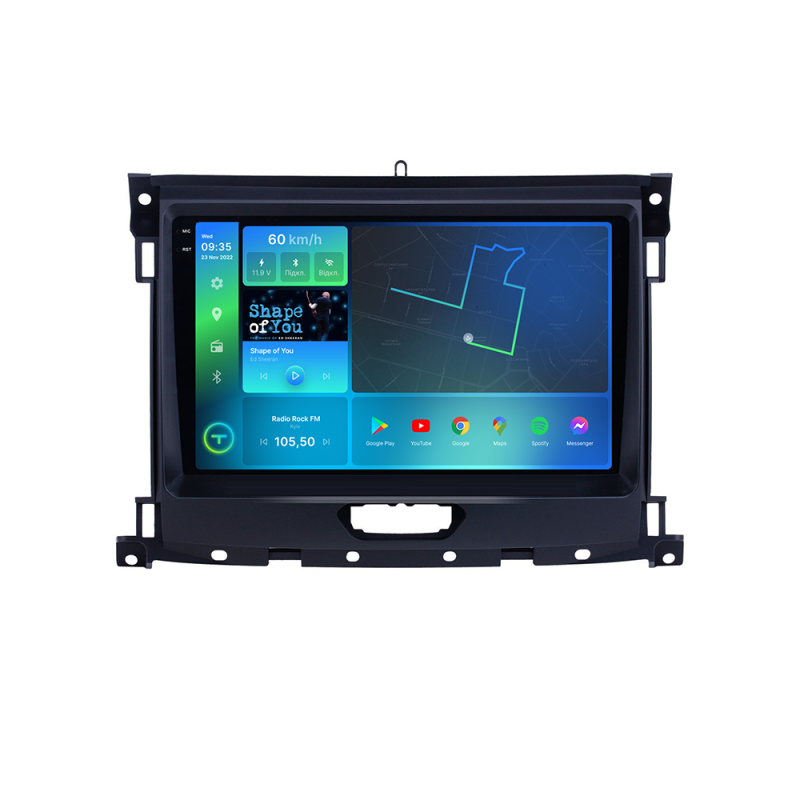 Штатна магнітола Torssen 2K Ford Ranger 19+ FL9 4+64Gb 4G Carplay DSP