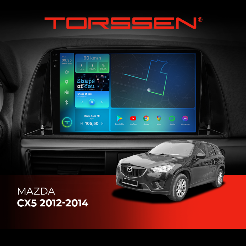 Штатна магнітола Torssen 2K Mazda CX5 2012-2014 F10332 4G Carplay DSP