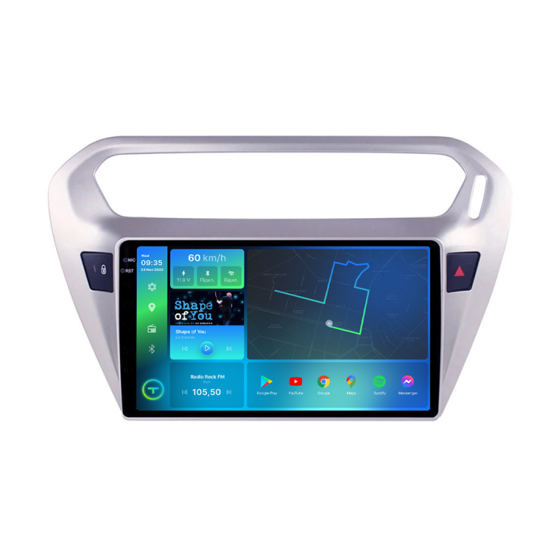 Штатна магнітола Torssen 2K Citroen Elysee C4 04-09 FL9 4+64Gb 4G Carplay DSP