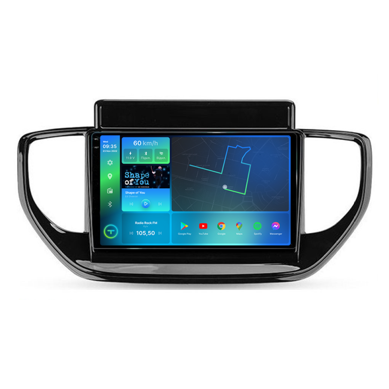 Штатна магнітола Torssen 2K Hyundai Accent/Verna 2021+ FL9 4+64Gb 4G Carplay DSP