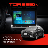 Штатна магнітола Torssen 2K Citroen Aircross C3/C4 low FL9 4+64Gb 4G Carplay DSP