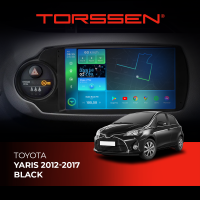 Штатна магнітола Torssen 2K Toyota Yaris 2012-2017 black F9432 4G Carplay DSP