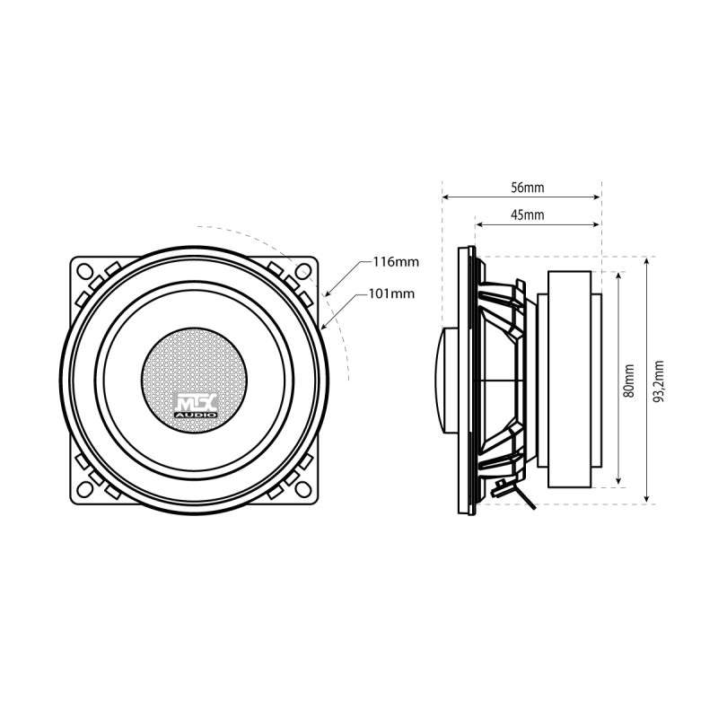 Коаксіальна акустика MTX TX440C