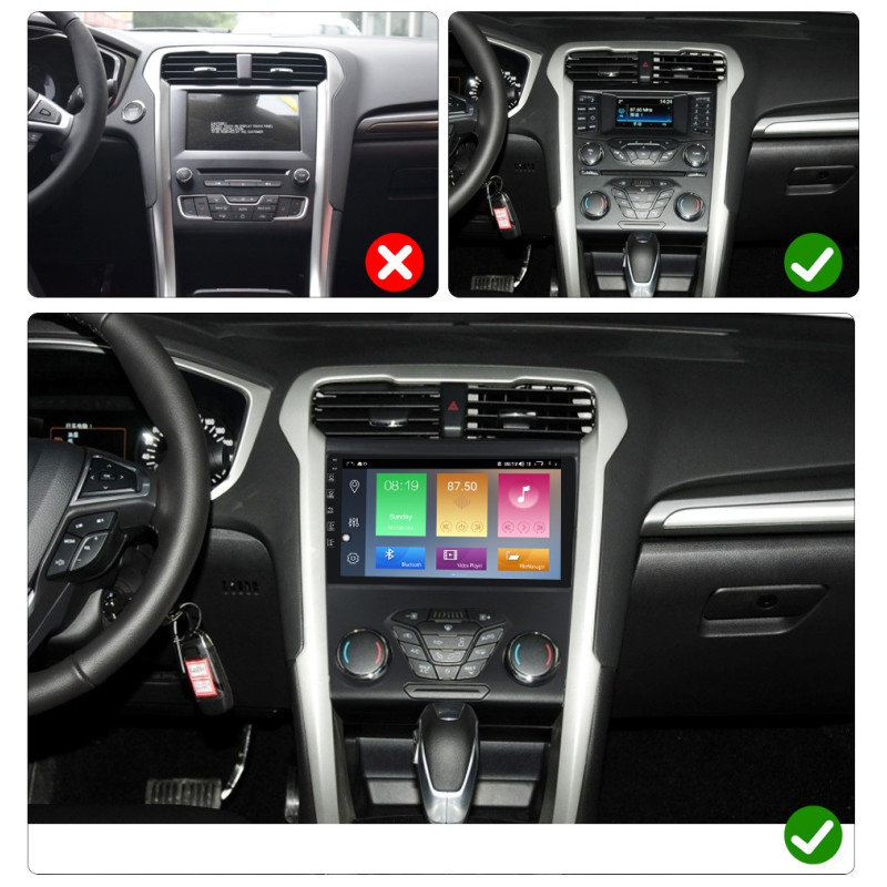 Штатна магнітола Torssen Ford Edge 2015-2018 Tesla Style B9232