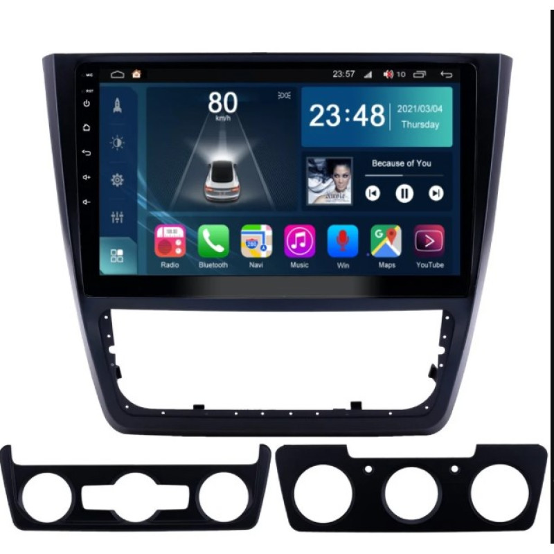 Штатна магнітола Torssen Skoda Yeti Conditioner FL10 4+64Gb 4G Carplay DSP