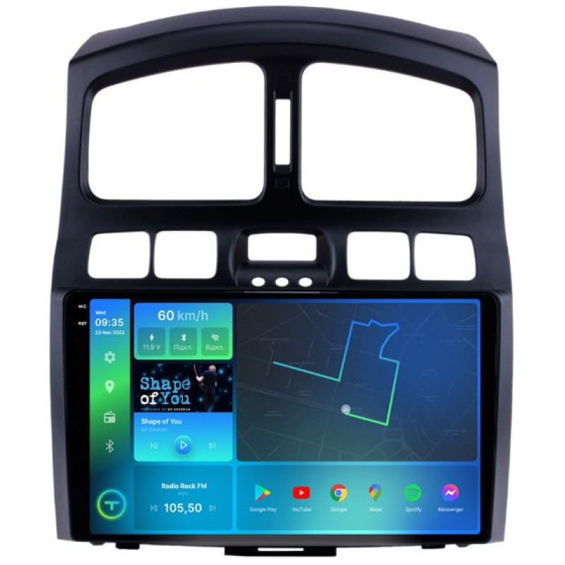 Штатна магнітола Torssen Hyundai Santa Fe 00-12 / Jac S1 07-13 F98256 4G Carplay DSP