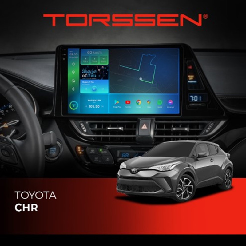 Штатна магнітола Torssen 2K Toyota CHR F9332 4G Carplay DSP
