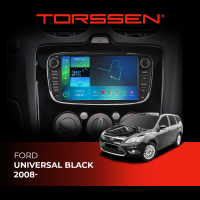 Штатна магнітола Torssen Ford Universal black 2008- F9432 4G Carplay DSP