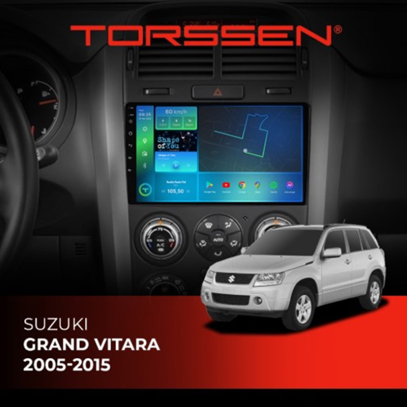 Штатна магнітола Torssen 2K Suzuki Grand Vitara 05-15 F9464 4G Carplay DSP