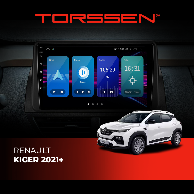 Штатна магнітола Torssen Renault Kiger 2021+ NF9 Carplay