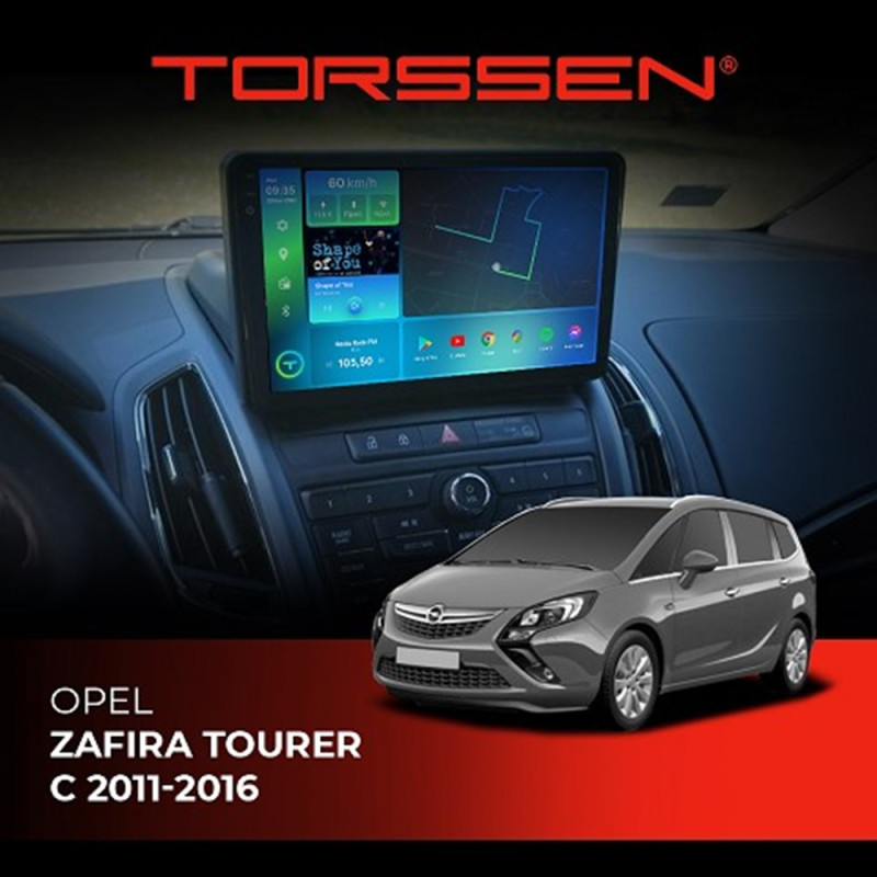 Штатна магнітола Torssen 2K DTS Vauxhall/Opel Zafira Tourer 2011-2016 F9432 4G Carplay DSP