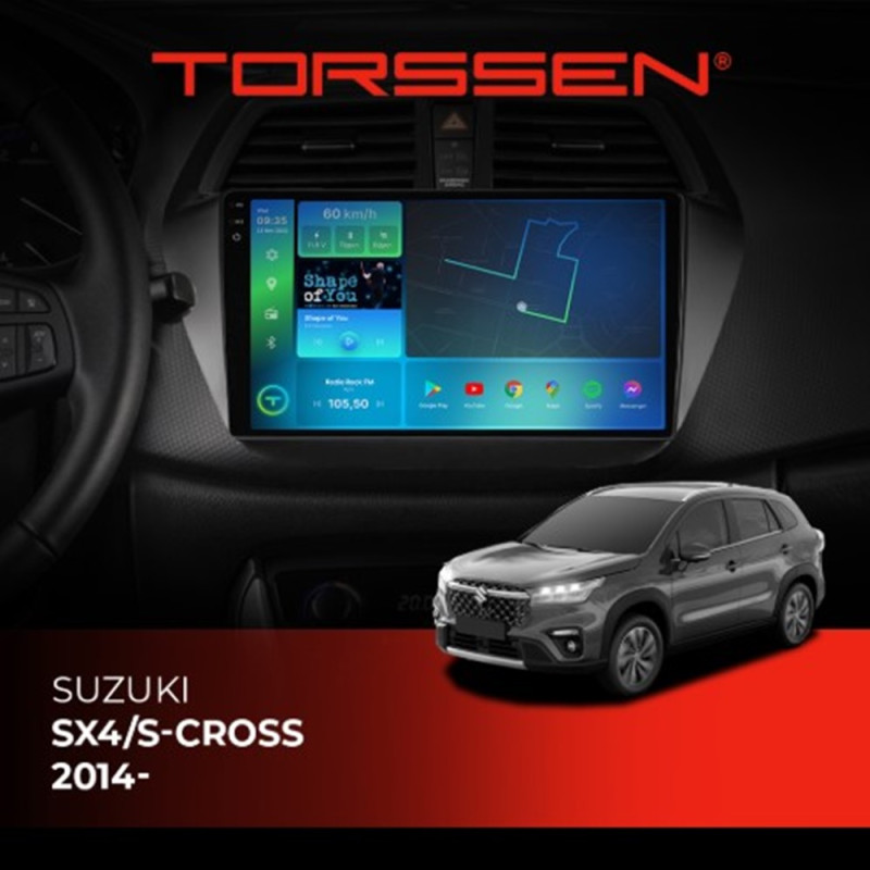 Штатна магнітола Torssen 2K Suzuki SX4/S-cross 14- F9332 4G Carplay DSP