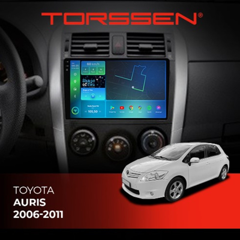 Штатна магнітола Torssen 2K Toyota Auris 2006-2011 F9332 4G Carplay DSP