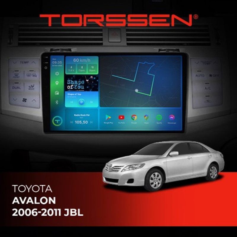 Штатна магнітола Torssen 2K Toyota Avalon 06-11 JBL F9332 4G Carplay DSP