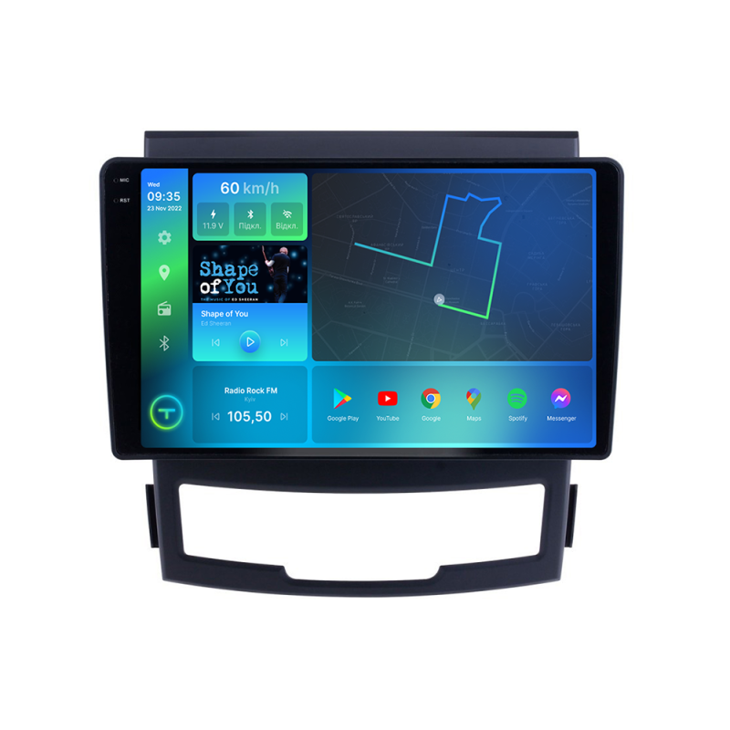 Штатна магнітола Torssen 2K SsangYong Korando 11-13 F9332 4G Carplay DSP