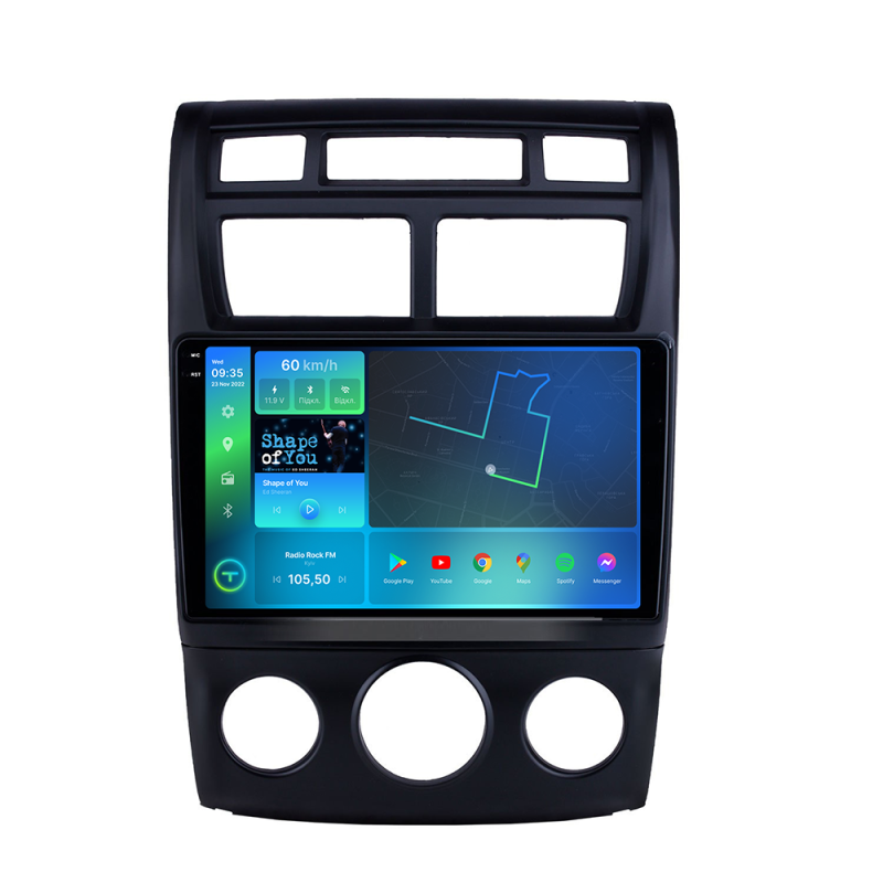 Штатна магнітола Torssen 2K Kia Sportage 2 05-09 conditioneer F9432 4G Carplay DSP