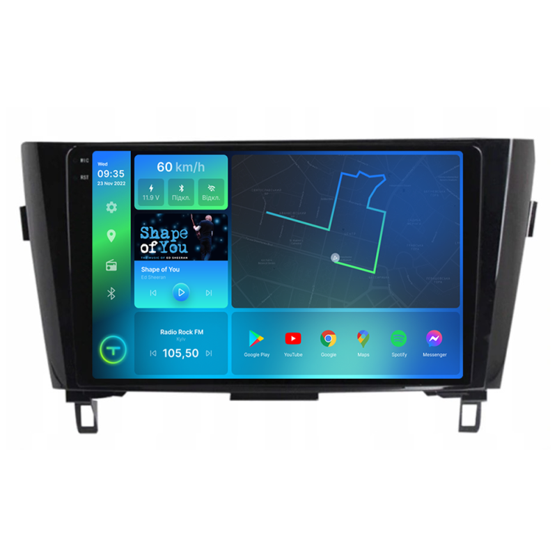 Штатна магнітола Torssen 2K Nissan Xtrail/Qashqai 2013+ AC/Climate  F106128 4G Carplay DSP