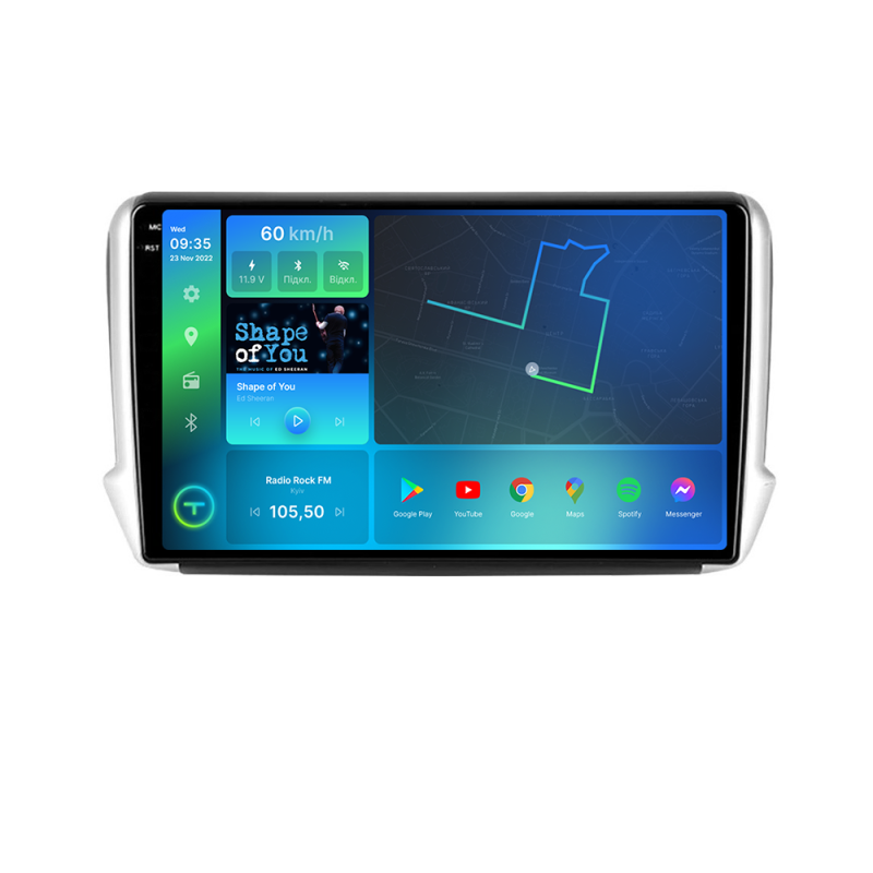 Штатна магнітола Torssen 2K Peugeot 307 02-13 F9332 4G Carplay DSP