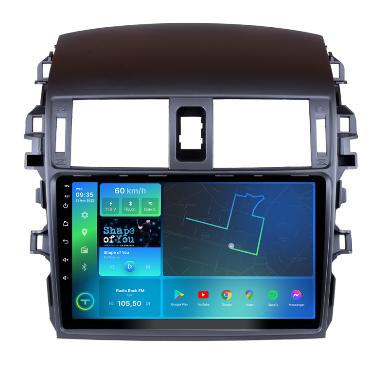 Штатна магнітола Torssen Toyota Corolla E150 2006-2012 повітропроводи F9432 4G Carplay DSP